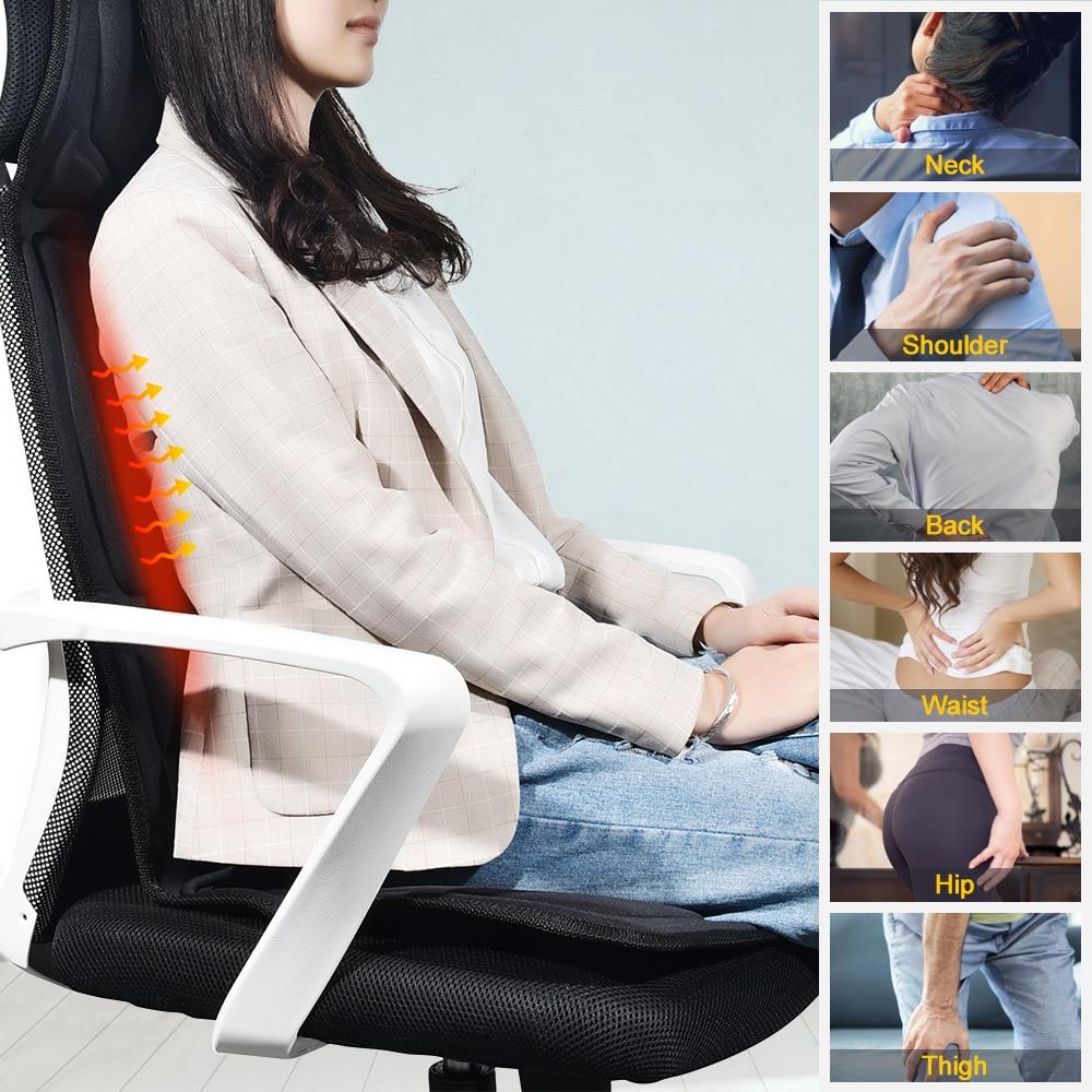 ThermaVibe Portable Heat & Massage Cushion Mat