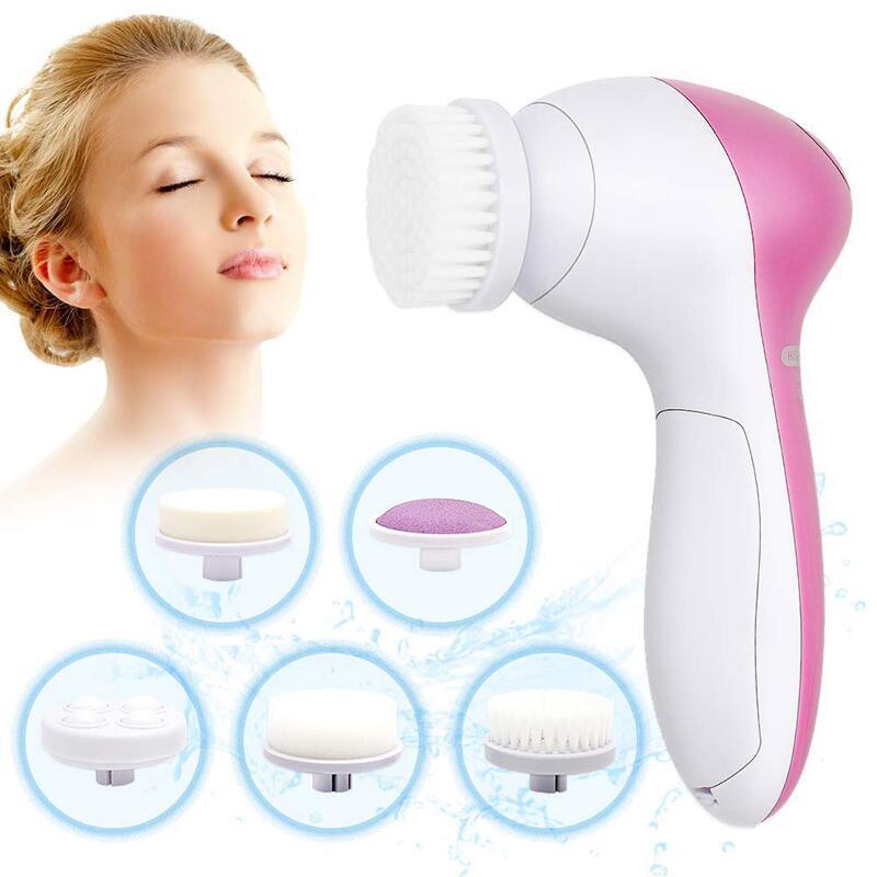 GlowVibe 5 in 1 Face Massage Cleansing Brush Set